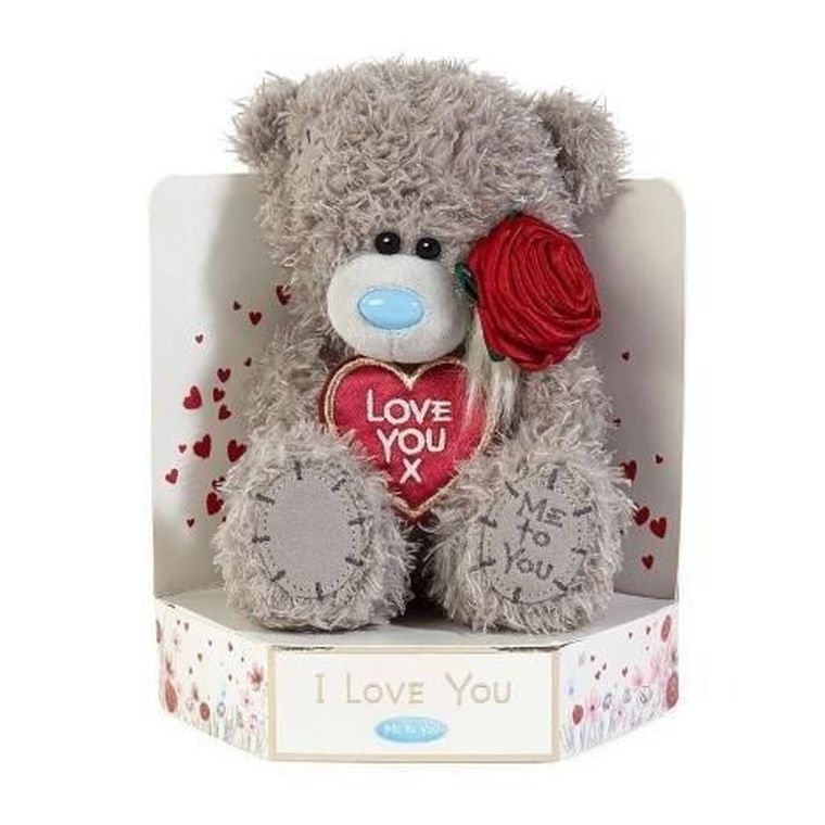 Carte Blanche, Me to You, maskotka z różą, Miś Tatty Teddy, Love You, 18 cm