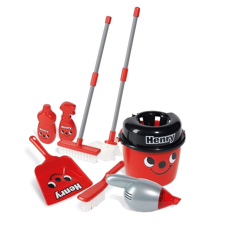 Casdon, Henry Deluxe, zestaw do sprzątania z odkurzaczem i mopem