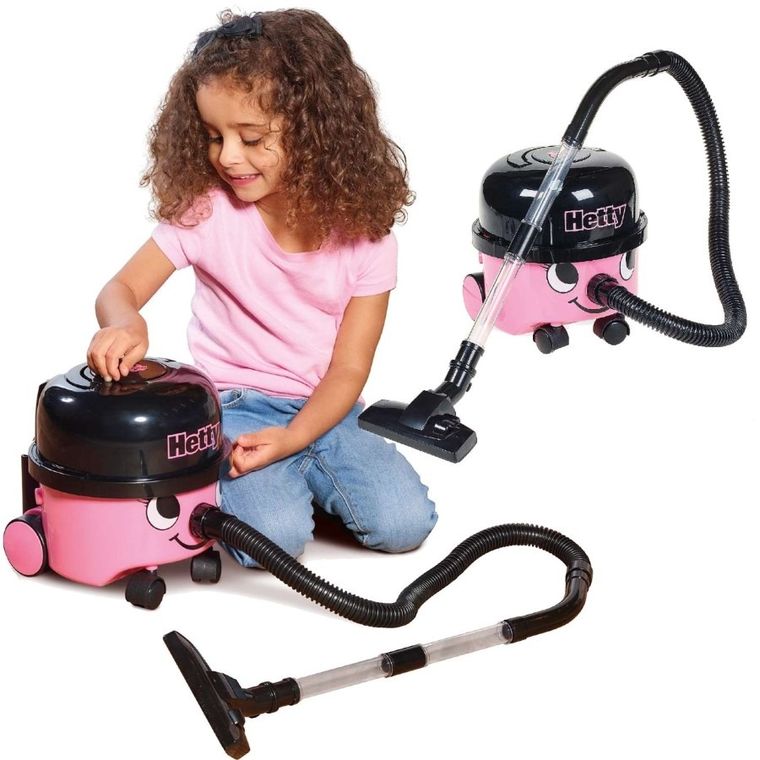 Casdon, Hetty, odkurzacz z funkcją ssania, zabawka interaktywna, różowy