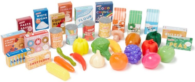 Casdon, zakupy spożywczedla dzieci, 36 elementów