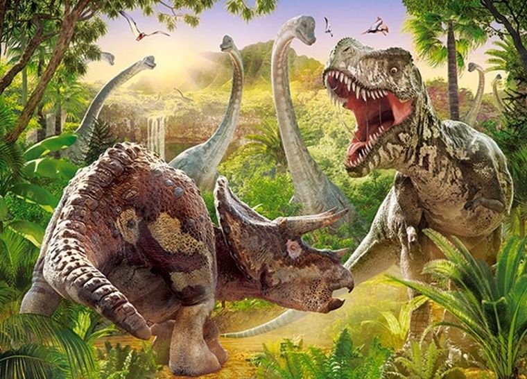 Castor, Dinosaur Battle, puzzle, 180 elementów