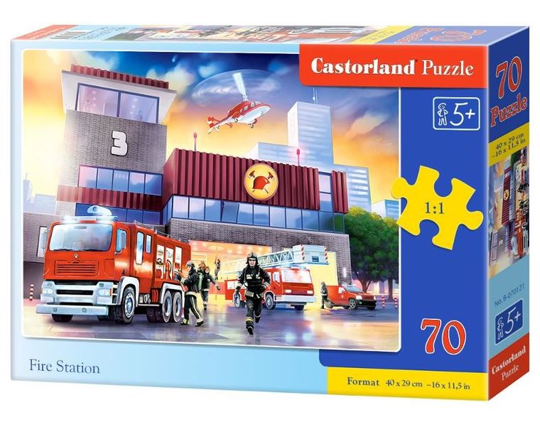Castor, Fire Station, puzzle, 70 elementów