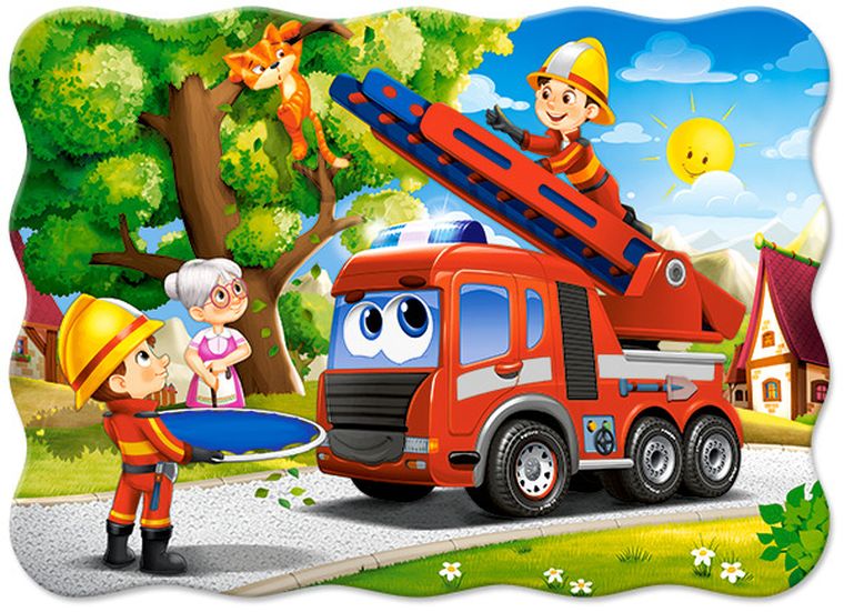 Castor, Firefighters To The Rescue, puzzle konturowe, 30 elementów