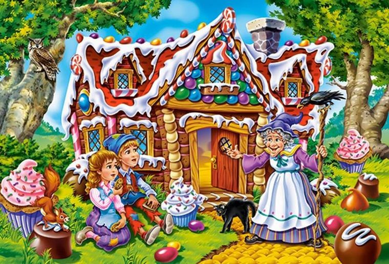 Castor, Hansel And Gretel, puzzle maxi podłogowe, 40 elementów