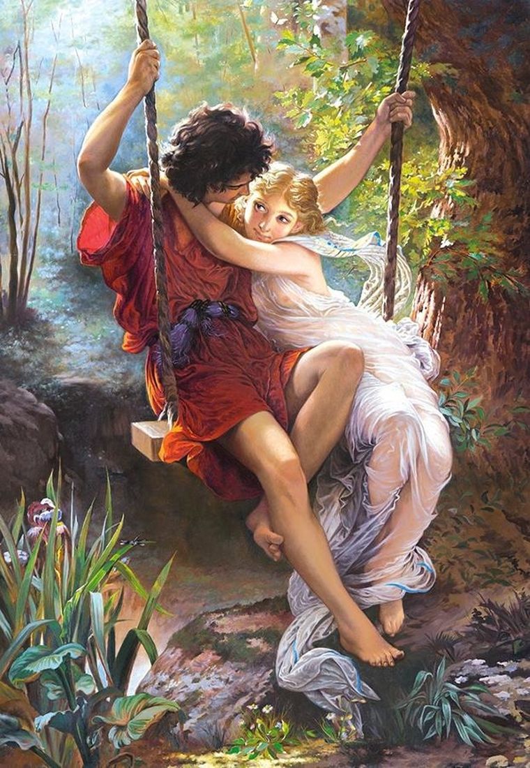 Castor, Kopia: Wiosna Pierre-Auguste Cot, puzzle, 1000 elementów
