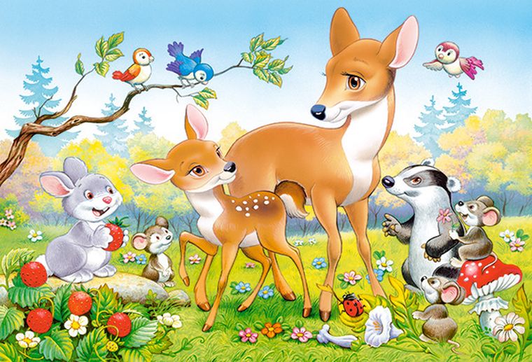 Castor, Little Deer, puzzle maxi, 40 elementów