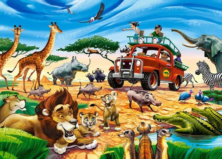 Castor, Safari Adventure, puzzle, 180 elementów