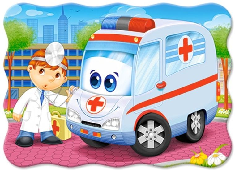Castorland, Ambulans, puzzle, 30 elementów