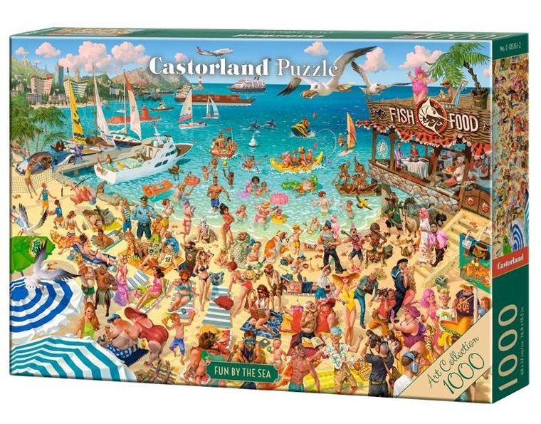Castorland, Art Collection, Fun By The Sea, puzzle, 1000 elementów