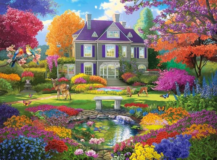 Castorland, Art Collection, Garden of Dreams, puzzle, 3000 elementów