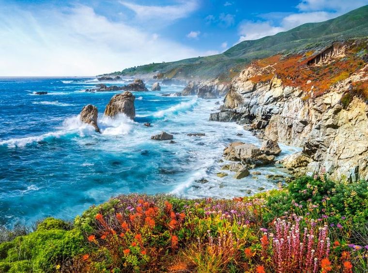 Castorland, Big Sur Coastline, California, USA, puzzle, 2000 elementów