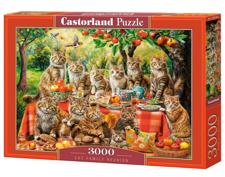 Castorland, Cat Family Reunion, puzzle, 3000 elementów