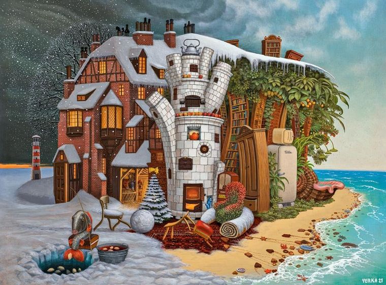 Castorland, Christmas Eve Madeira, puzzle, 2000 elementów