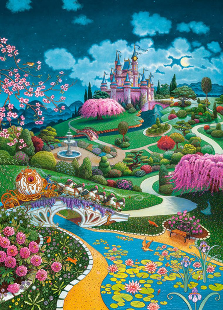 Castorland, Cinderella's Castle, puzzle, 180 elementów