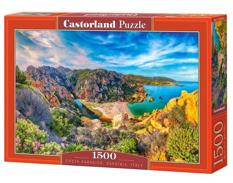 Castorland, Costa Paradiso, Sardinia Italy, puzzle, 1500 elementów