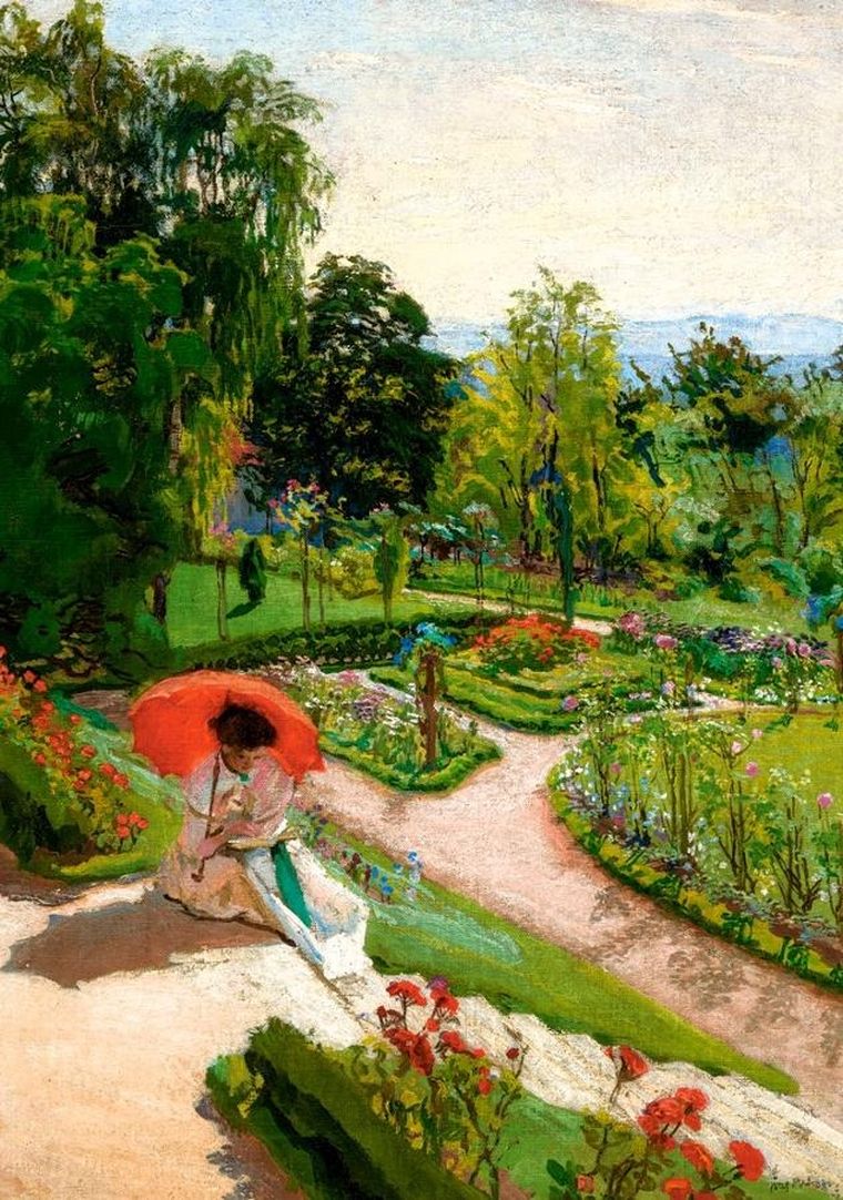 Castorland, Czerwona Parasolka, Józef Mehoffer, puzzle, 500 elementów