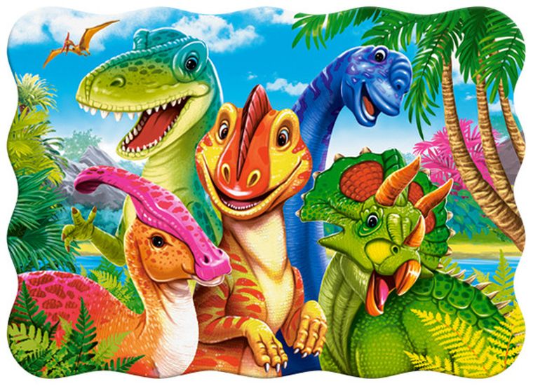 Castorland, Dinosaurs Selfie, puzzle, 30 elementów