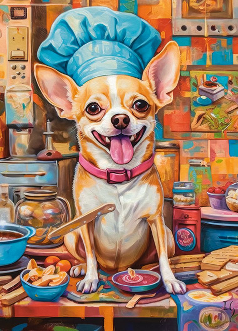 Castorland, Dog Chef, puzzle, 120 elementów