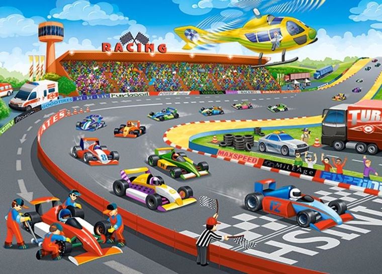 Castorland, Formula racing, puzzle, 120 elementów