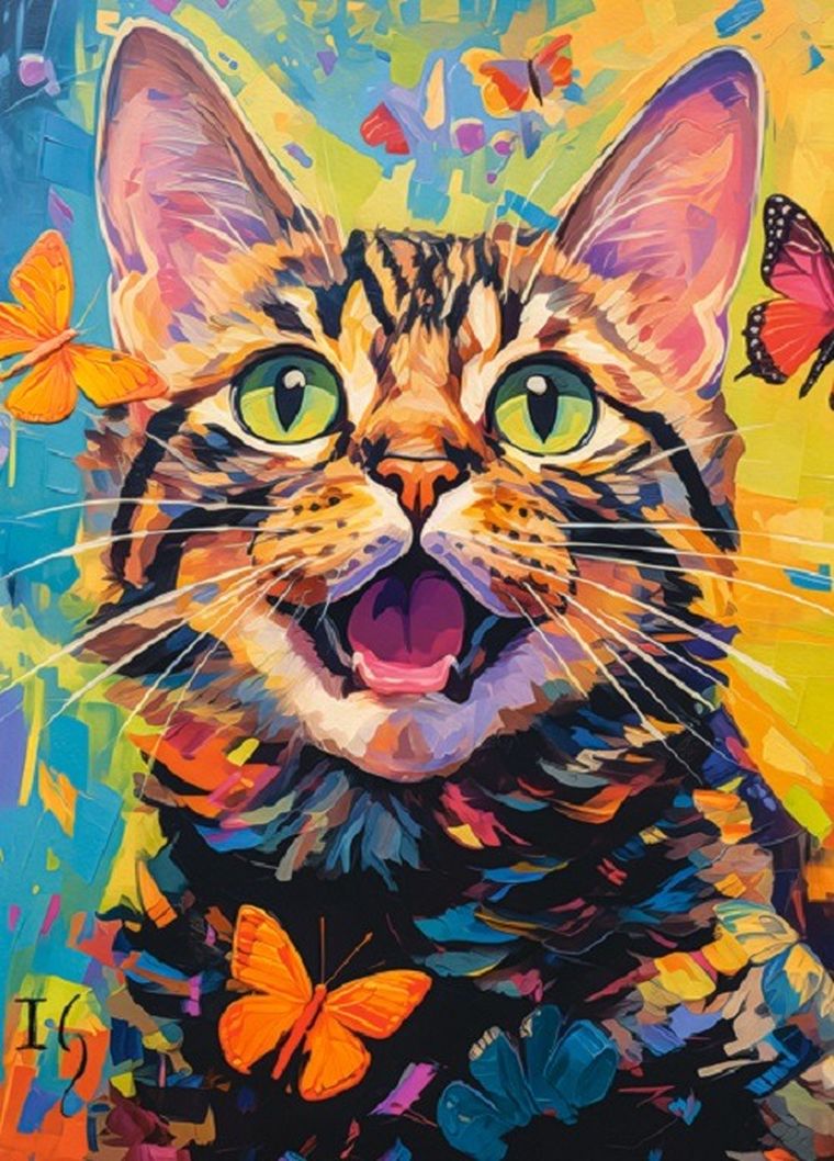 Castorland, Happy Cat, puzzle, 260 elementów