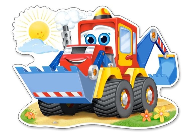 Castorland, Koparka, puzzle maxi, 12 elementów