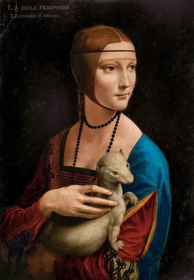 Castorland, Leonardo da Vinci Art Collection, Dama z łasiczką, puzzle, 1000 elementów