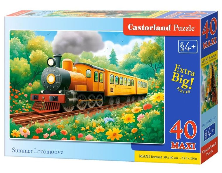 Castorland, Letnia lokomotywa, puzzle maxi, 40 elementów