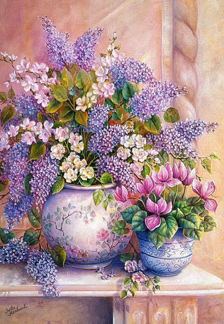Castorland, Lilac Flowers, puzzle, 1500 elementów