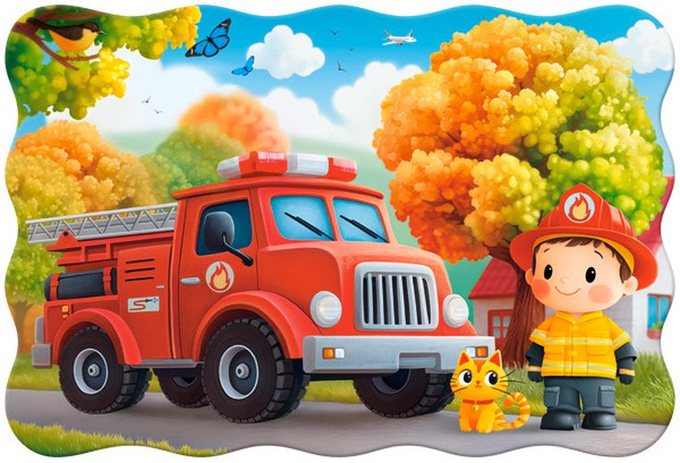 Castorland, Little Fireman, puzzle, 20 elementów
