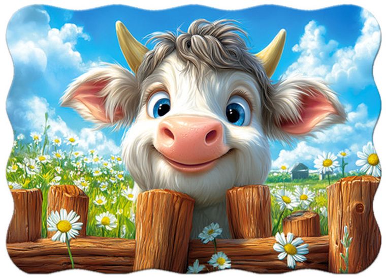 Castorland, Lovely Cow, puzzle, 30 elementów
