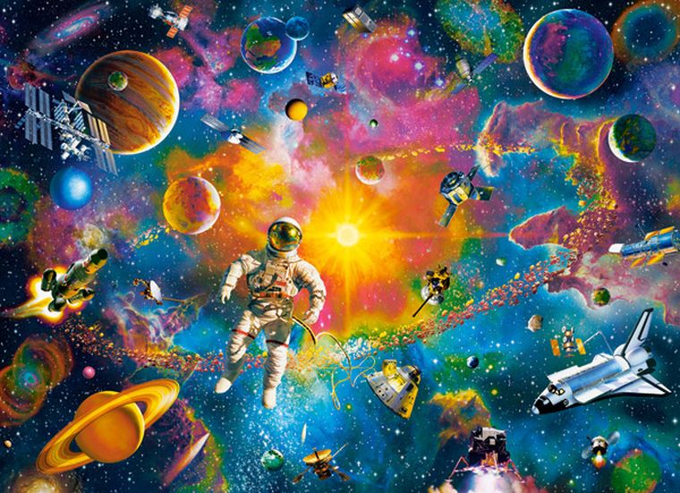 Castorland, Man in Space, puzzle, 200 elementów