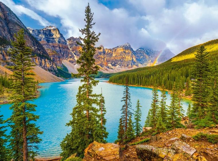 Castorland, Moraine Lake, Banff National Park, Canada, puzzle, 2000 elementów