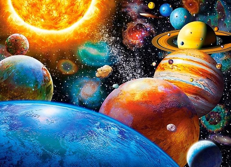 Castorland, Planets and their Moons, puzzle, 300 elementów