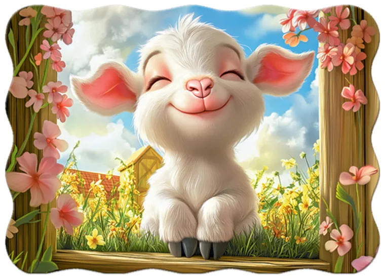 Castorland, Pretty Goat, puzzle, 30 elementów