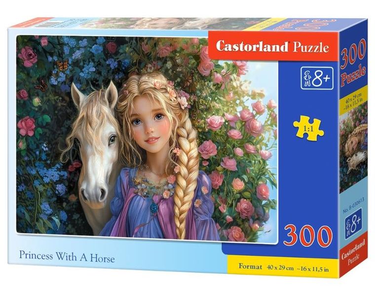 Castorland, Princess With A Horse, puzzle, 300 elementów