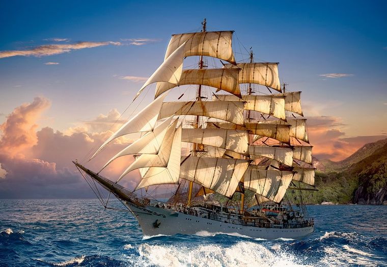 Castorland, Sailing at Sunset, puzzle, 1500 elementów