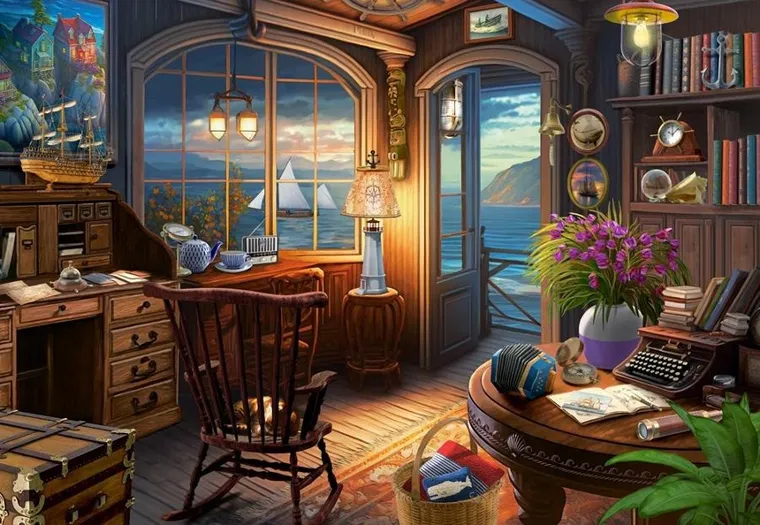 Castorland, Sailor's House, puzzle, 1000 elementów
