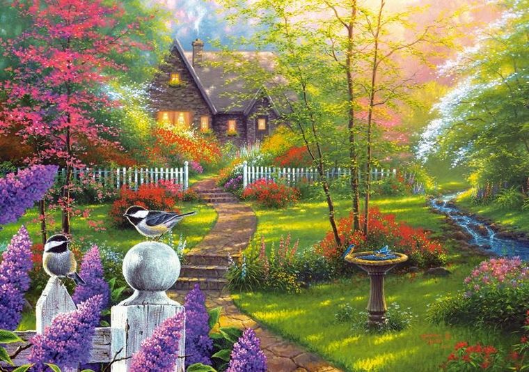 Castorland, Secret Garden, puzzle, 500 elementów