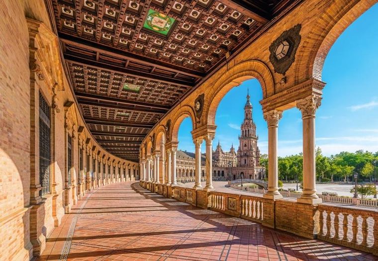 Castorland, Spanish Square, Seville, Spain, puzzle, 1000 elementów