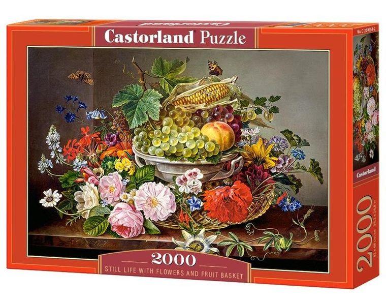 Castorland, Still Life with Flowers and Fruit, puzzle, 2000 elementów