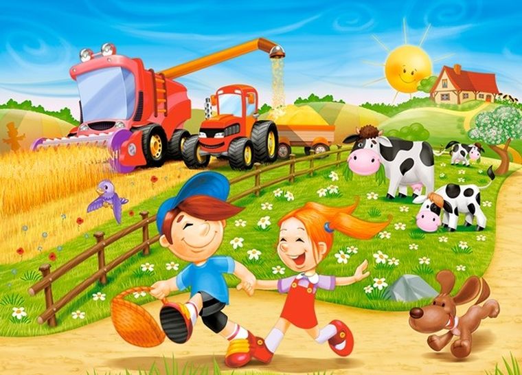 Castorland, Summer in the Countryside, puzzle, 60 elementów