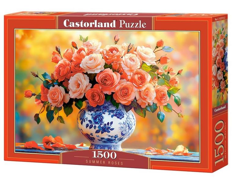 Castorland, Summer Roses, puzzle, 1500 elementów