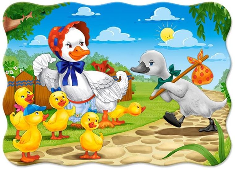Castorland, The Ugly Duckling, puzzle konturowe, 30 elementów