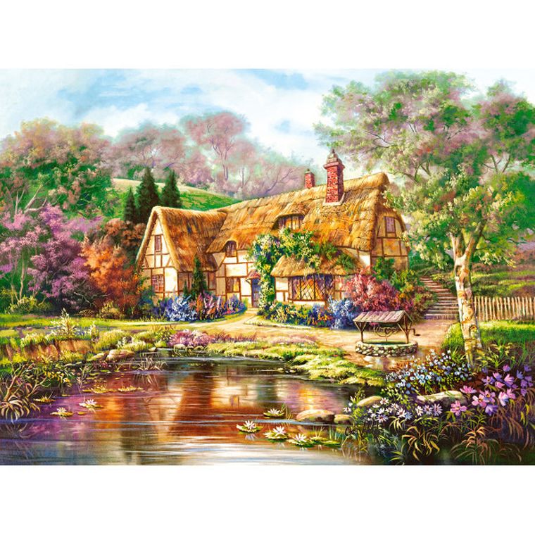 Castorland, Twilight at woodgreen pond, puzzle, 3000 elementów
