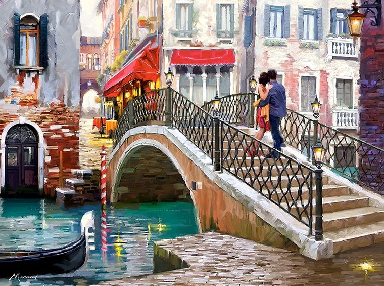 Castorland, Venice Bridge, puzzle, 2000 elementów