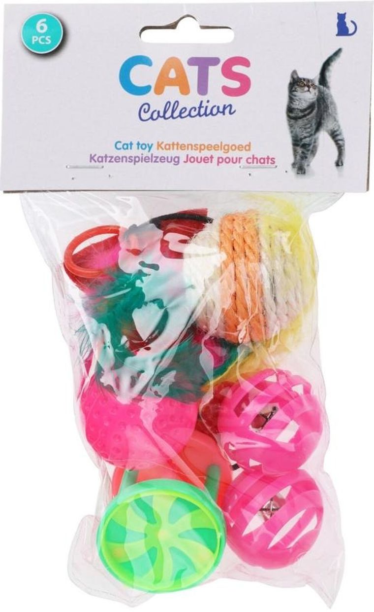 Cats Collection, zestaw zabawek dla kota, 6 szt.