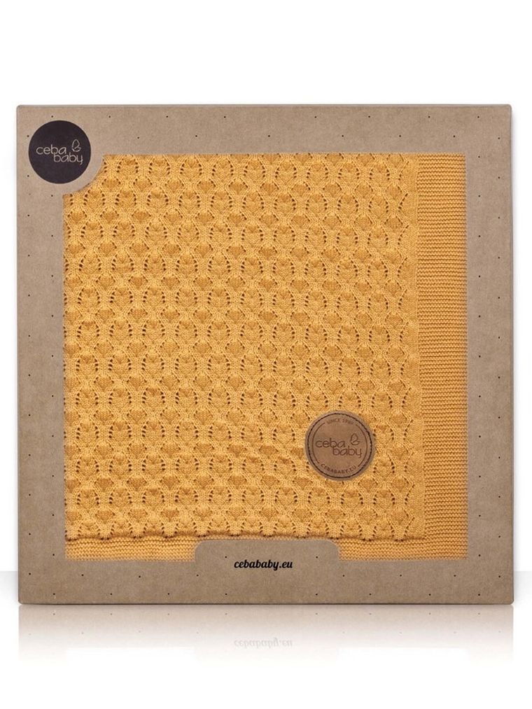 Ceba Baby, Fale, dziany kocyk dziecięcy, Peru, 90-90 cm