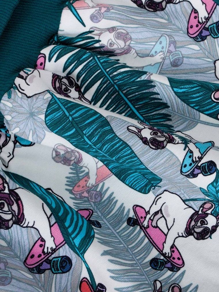 Ceba Baby, French Bulldog, śpiworek niemowlęcy, zielony, 0-18 m