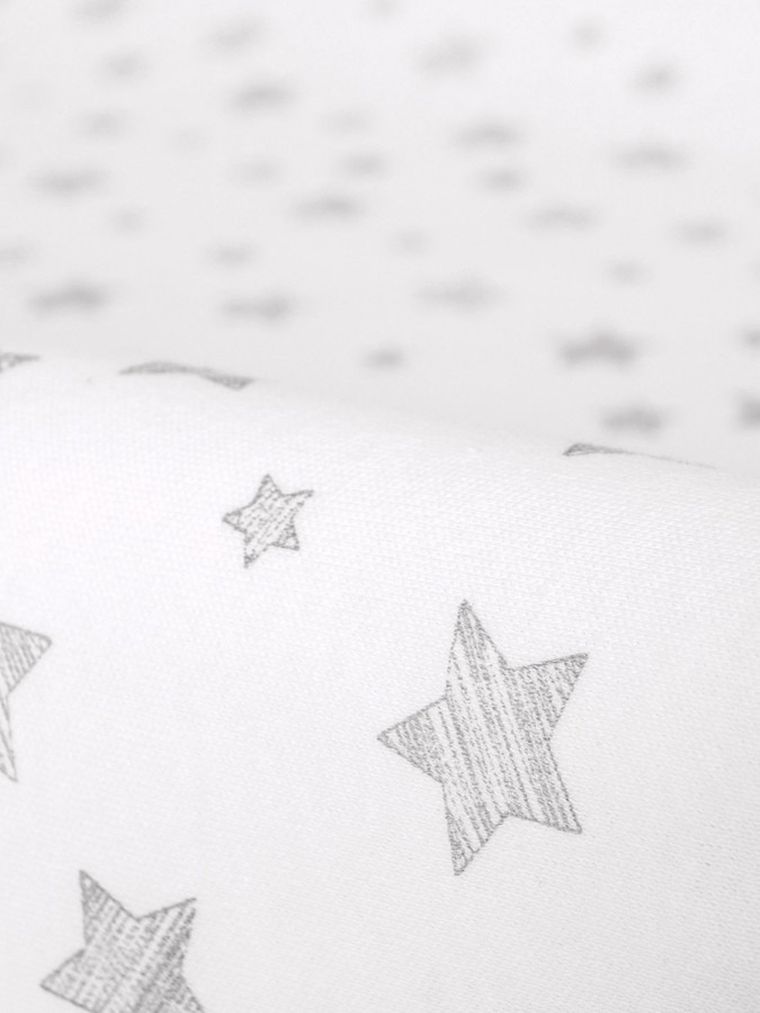 Ceba Baby, Grey Stars, pokrowiec na przewijak, 50-70/80 cm, 2 szt.