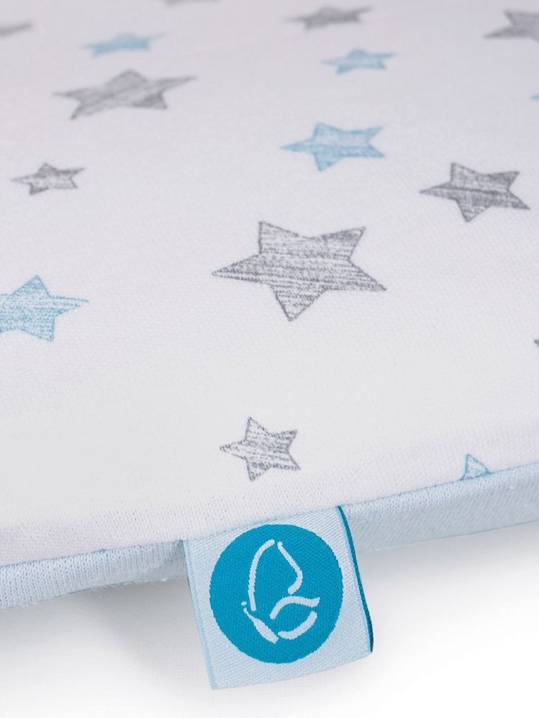 Ceba Baby, Grey Stars, pokrowiec na przewijak miękki, 85-72 cm, 2 szt.